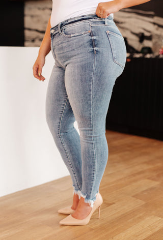 Judy Blue Sherry Mid Rise Release Waistband Detail Skinny - Exclusive