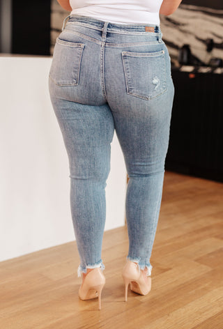 Judy Blue Sherry Mid Rise Release Waistband Detail Skinny - Exclusive