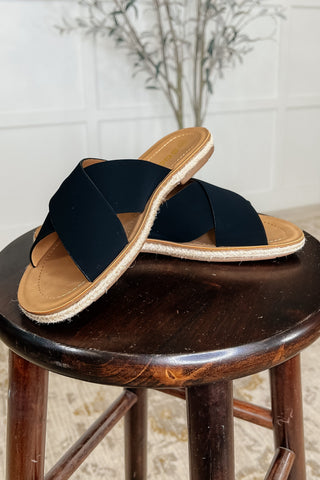 Ccocci Shore Thing Slip on Sandals in Prism Black