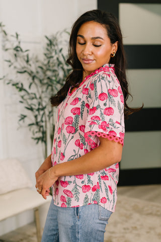Show me Now Trim Detail Blouse