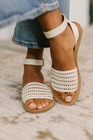 Soda Sibley Sandal in Bone