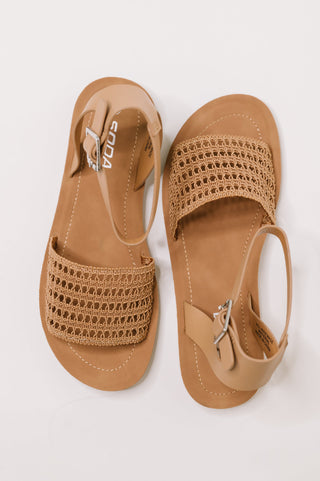 Soda Sibley Sandal in Camel