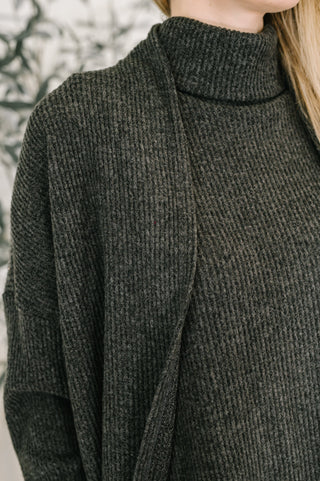 Dear Scarlett Signature Open Front Cardigan Set in Black