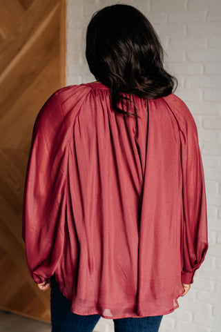 Jodifl Smiles and Pouts Bat Sleeve Button Down