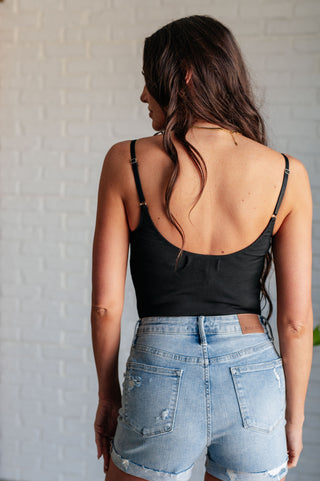 One Eleven North Snap it Up Spaghetti Strap Bodysuit