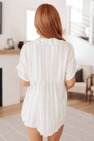 Lovely Melody So Far Away Striped Top