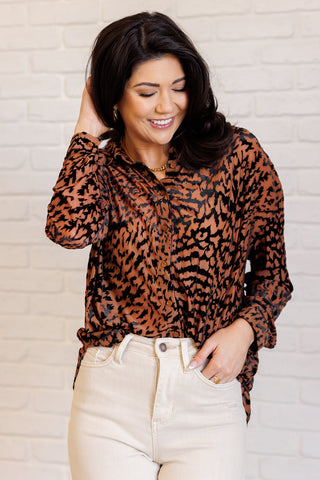 Jodifl So Fierce Animal Print Blouse