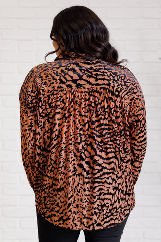 Jodifl So Fierce Animal Print Blouse