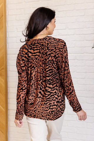 Jodifl So Fierce Animal Print Blouse