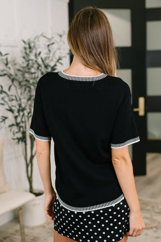 One Eleven North So Totally Me Trim Detail Casual Top
