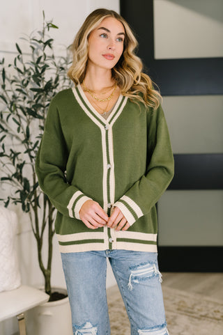Haptics Something Simple Full Front Button Down Cardigan
