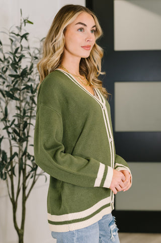Haptics Something Simple Full Front Button Down Cardigan