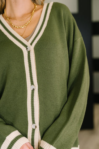 Haptics Something Simple Full Front Button Down Cardigan