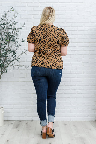 Hailey & Co Spotted Animal Print Blouse
