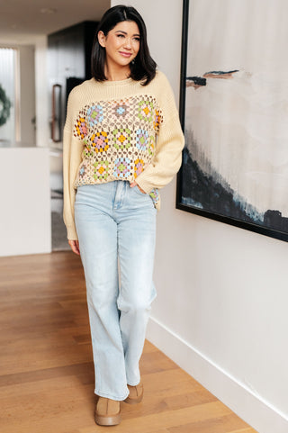 Heyson Square Dance Granny Square Sweater