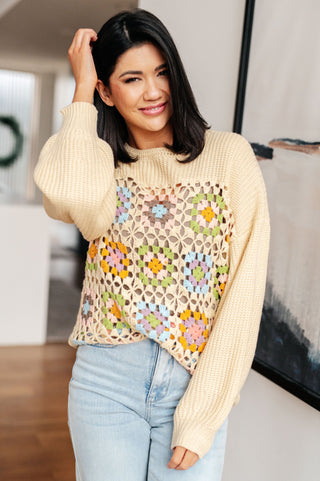 Heyson Square Dance Granny Square Sweater