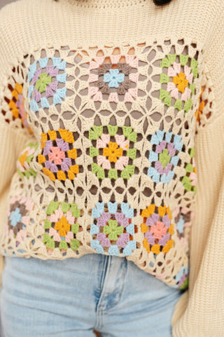 Heyson Square Dance Granny Square Sweater