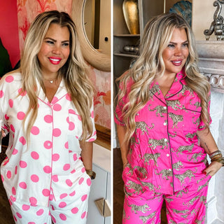 Luxe Pajama Lounge Set in Two Prints