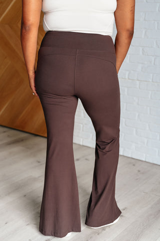Rae Mode Stamina Stride Flare Leggings in Espresso