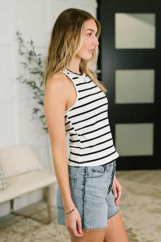 One Eleven North Start to Finished Ribbed Halter Tank