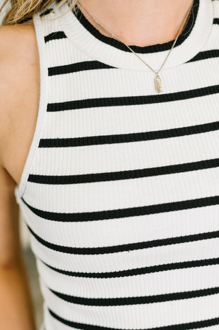 One Eleven North Start to Finished Ribbed Halter Tank
