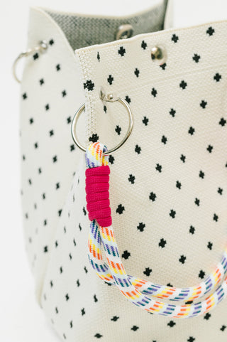 Zenana Statement Piece Polka Dot Bag