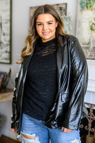Jodifl Streets of Dublin Faux Leather Blazer