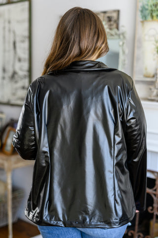 Jodifl Streets of Dublin Faux Leather Blazer