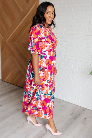 Center & Main Stroll in the Park Floral Dress