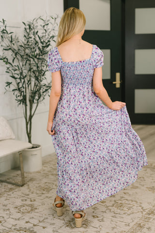 One Eleven North Sugar Talking Tiered Dress in Floral Print