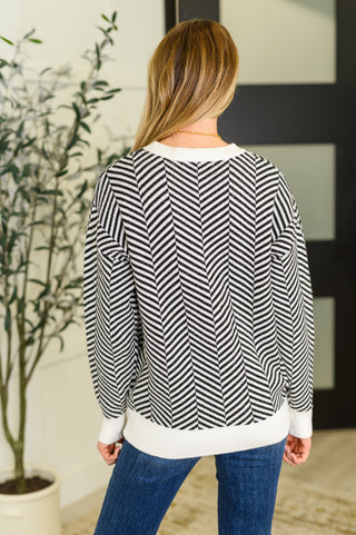 One Eleven North Super Secret Chevron Sweater