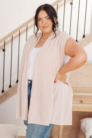 White Birch Surely a Win Sleeveless Cardigan