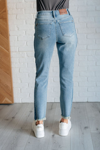 Judy Blue Susan High Rise Side Panel Detail Slim Jeans - Exclusive