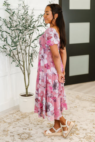 HYFVE Sweetheart Club Square Neck Floral Dress