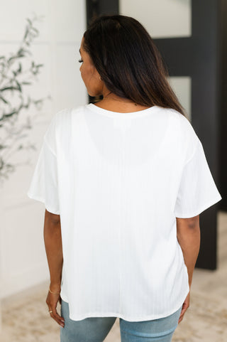 Andree By Unit Take It Easy Slouchy Tee in Ivory