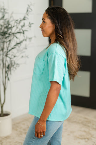 Andree By Unit Take It Easy Slouchy Tee in Mint
