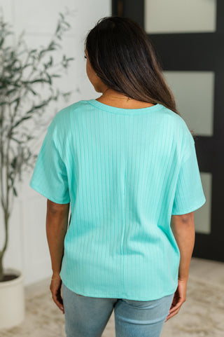 Andree By Unit Take It Easy Slouchy Tee in Mint