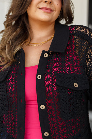 Very J Talk of the Town Lace Set in Black