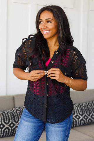 Very J Talk of the Town Lace Set in Black