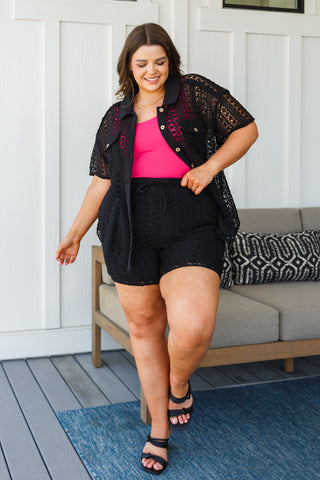 Very J Talk of the Town Lace Set in Black