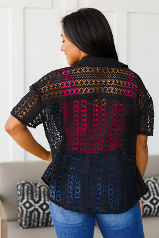 Very J Talk of the Town Lace Set in Black