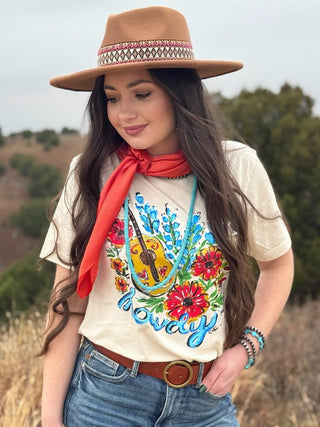 Texas True Threads Callie Ann Stelter Bluebonnet Howdy Tee