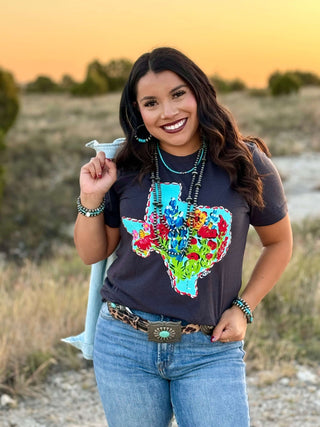 Texas True Threads Callie Ann Stelter Bluebonnet Texas Tee
