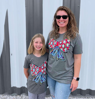Texas True Threads Callie Ann Stelter Patriotic Bow Tee