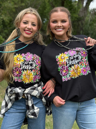 Texas True Threads Callie Ann Stelter So Very Blessed Tee & Sweatshirt