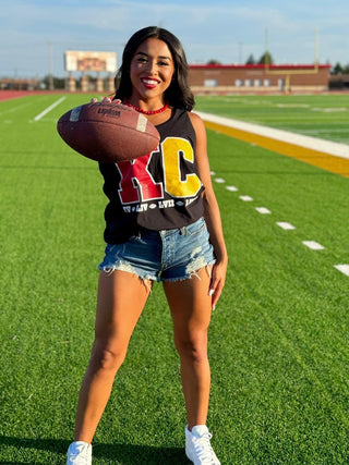 Texas True Threads KC Block with Super Bowl Wins Hoodie, Sweatshirt, Tank & Tee