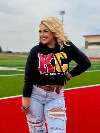 Texas True Threads KC Block with Super Bowl Wins Hoodie, Sweatshirt, Tank & Tee