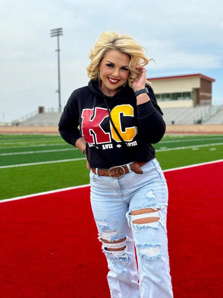 Texas True Threads KC Block with Super Bowl Wins Hoodie, Sweatshirt, Tank & Tee