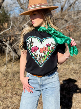 Texas True Threads Lauren's Western Heart Tee