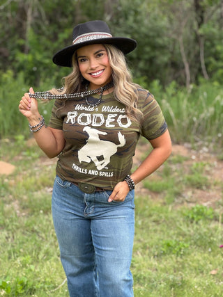 Texas True Threads World's Wildest Rodeo Camo Tee